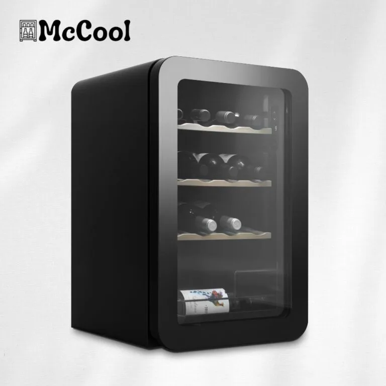 Black wine cooler retro-style