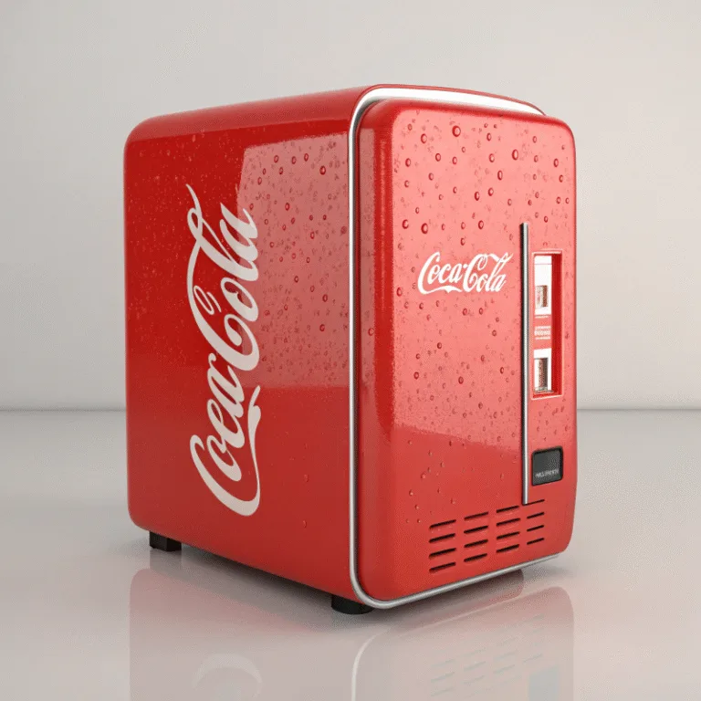 A lineup of refrigerators with perfect custom color matching, featuring one with the British Union Jack flag.