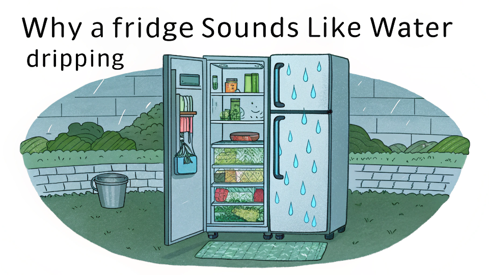 Why a fridge sounds like water leaking