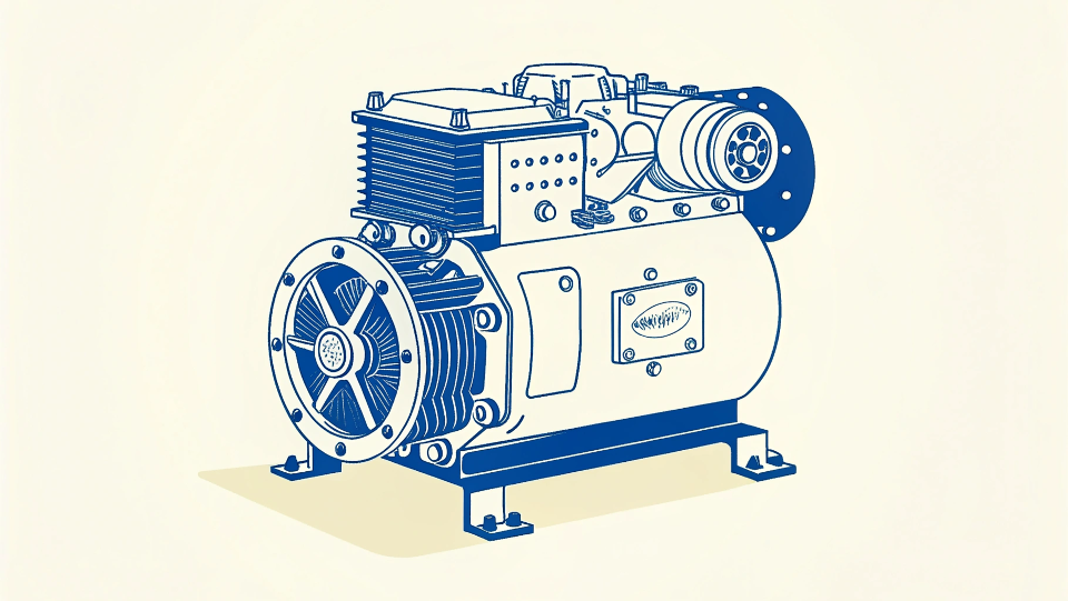 A close-up shot of a clean, well-maintained refrigerator compressor