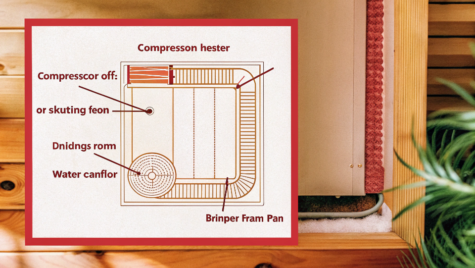 diagram showing the components of a refrigerator defrost system