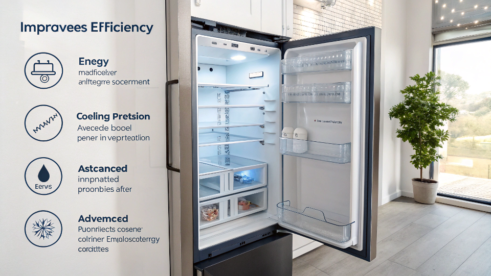 modern refrigerator internal components