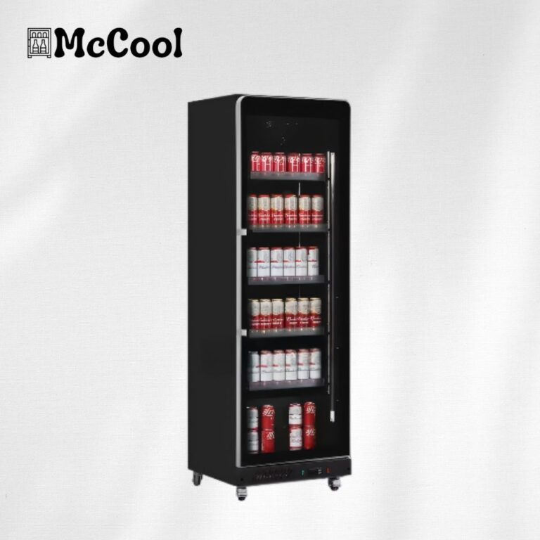 Commercial fridges curve full glass beverage fridge 1 door
