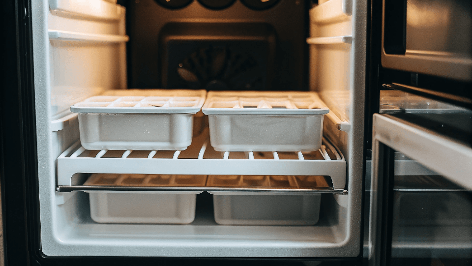 an internal view of a fridge showing air circulation fans