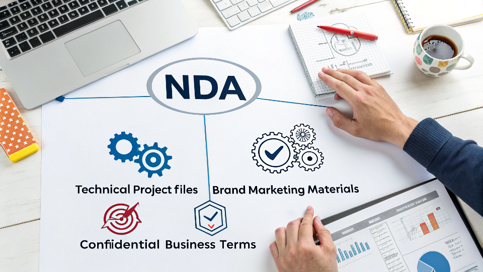 Diagram showing three protected areas: technical, brand, and business.