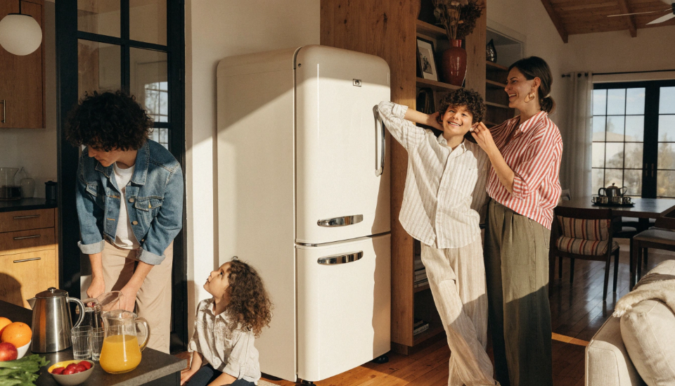 A cream fridge offers a timeless, elegant solution that elevates any space.