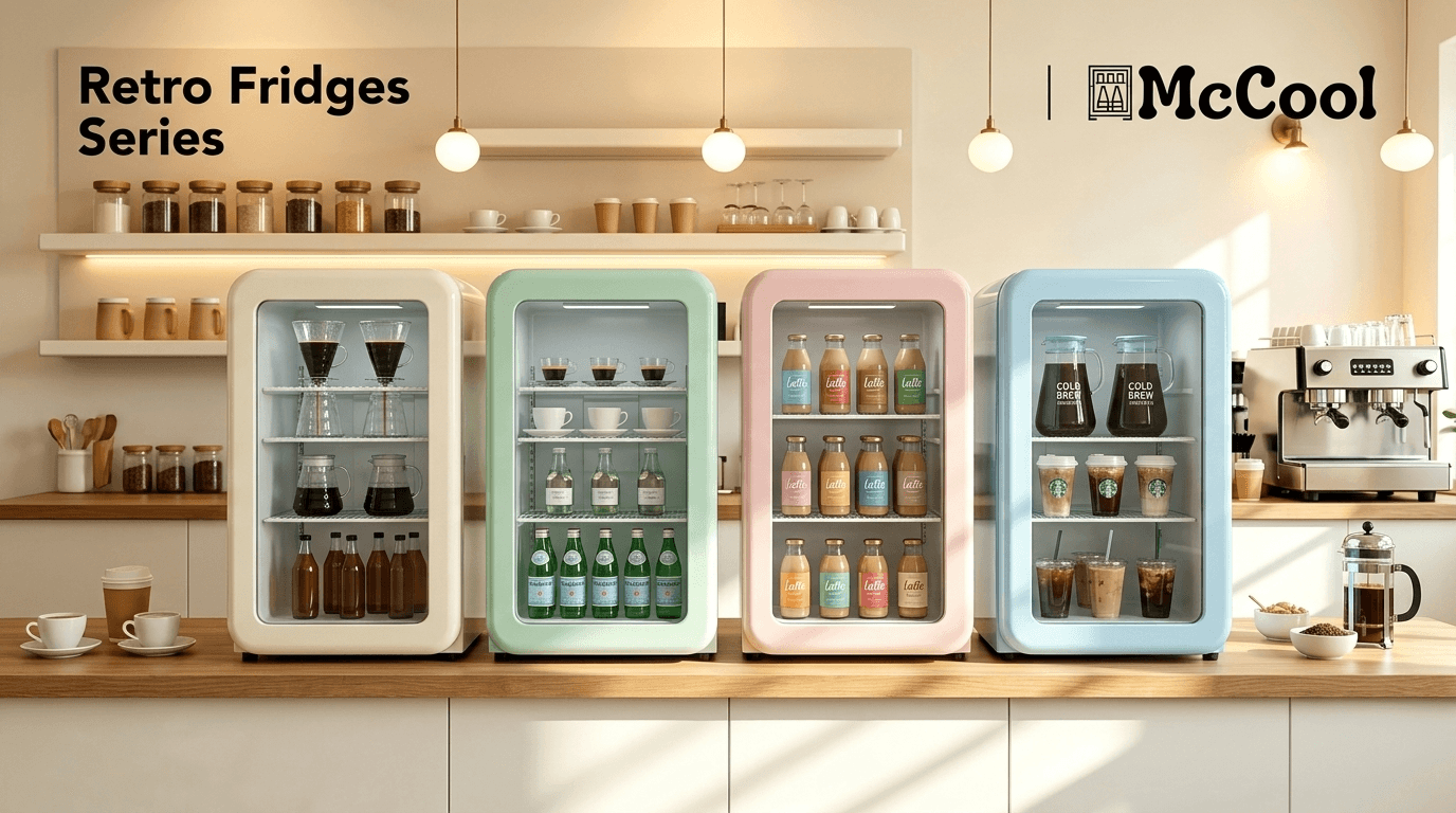 a collage of custom vintage fridges in different colors and styles